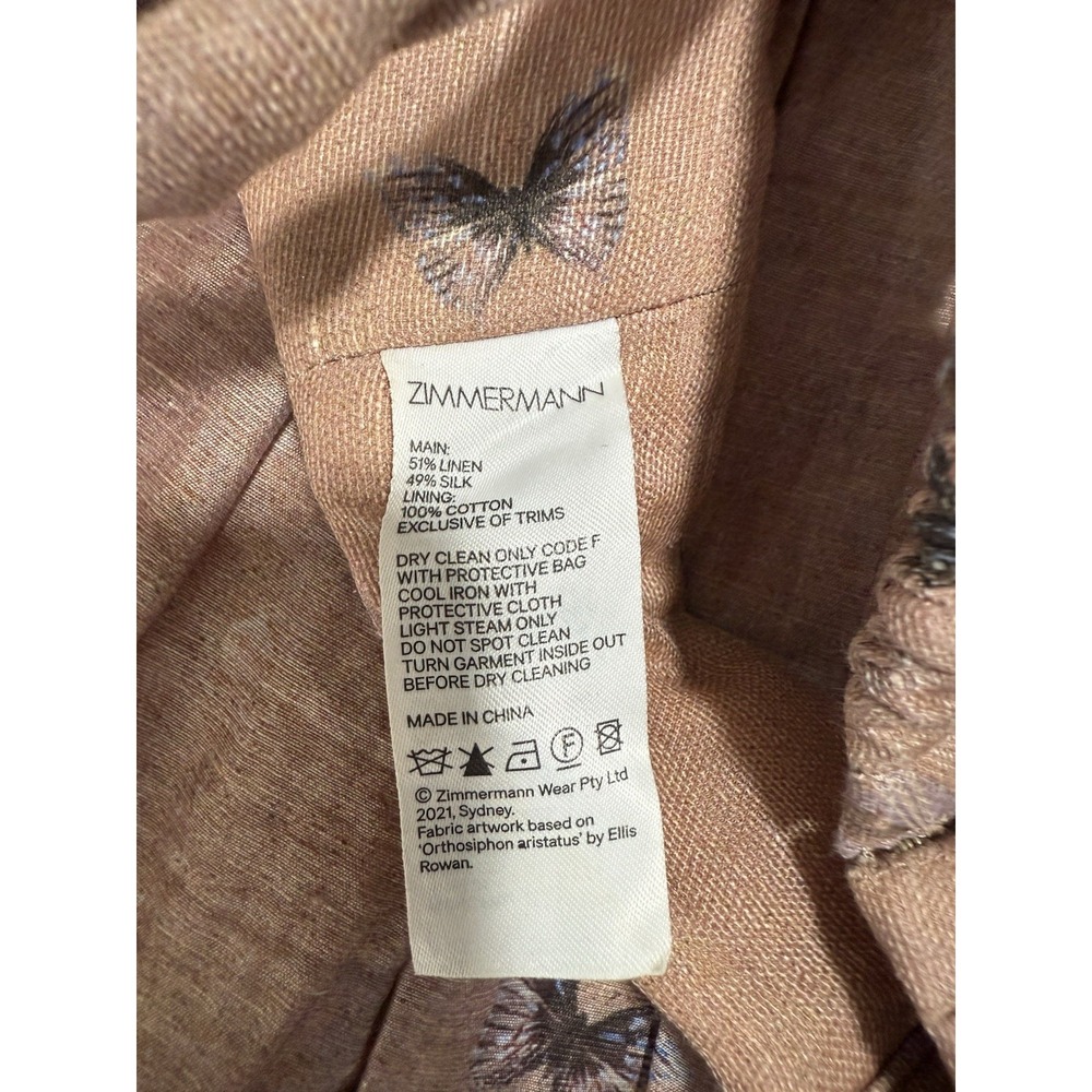 Zimmermann Luminous Linen Silk Bralette and Skirt Set 2, US 4/6 - Picture 8 of 15